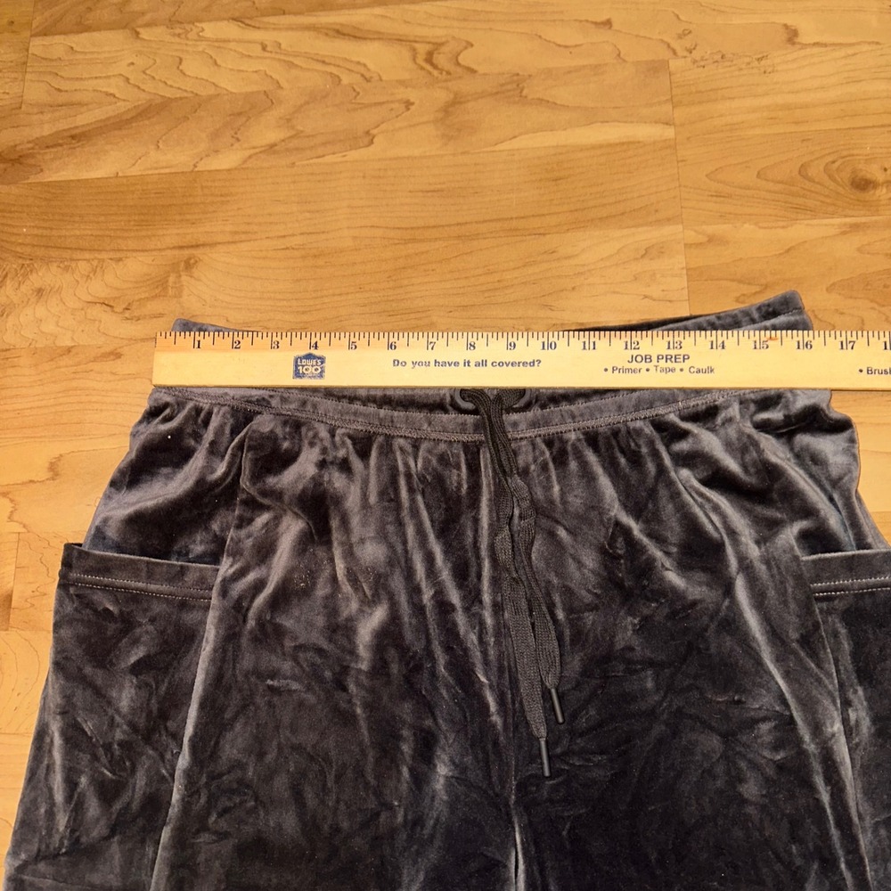 Aerie‎ OFFLINE Velour Jogger Pants Gray Lounge Comfort Size L - Picture 6 of 7
